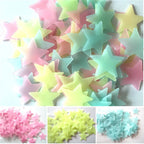 Glow-in-the-Dark Star Wall Stickers (100-Piece)